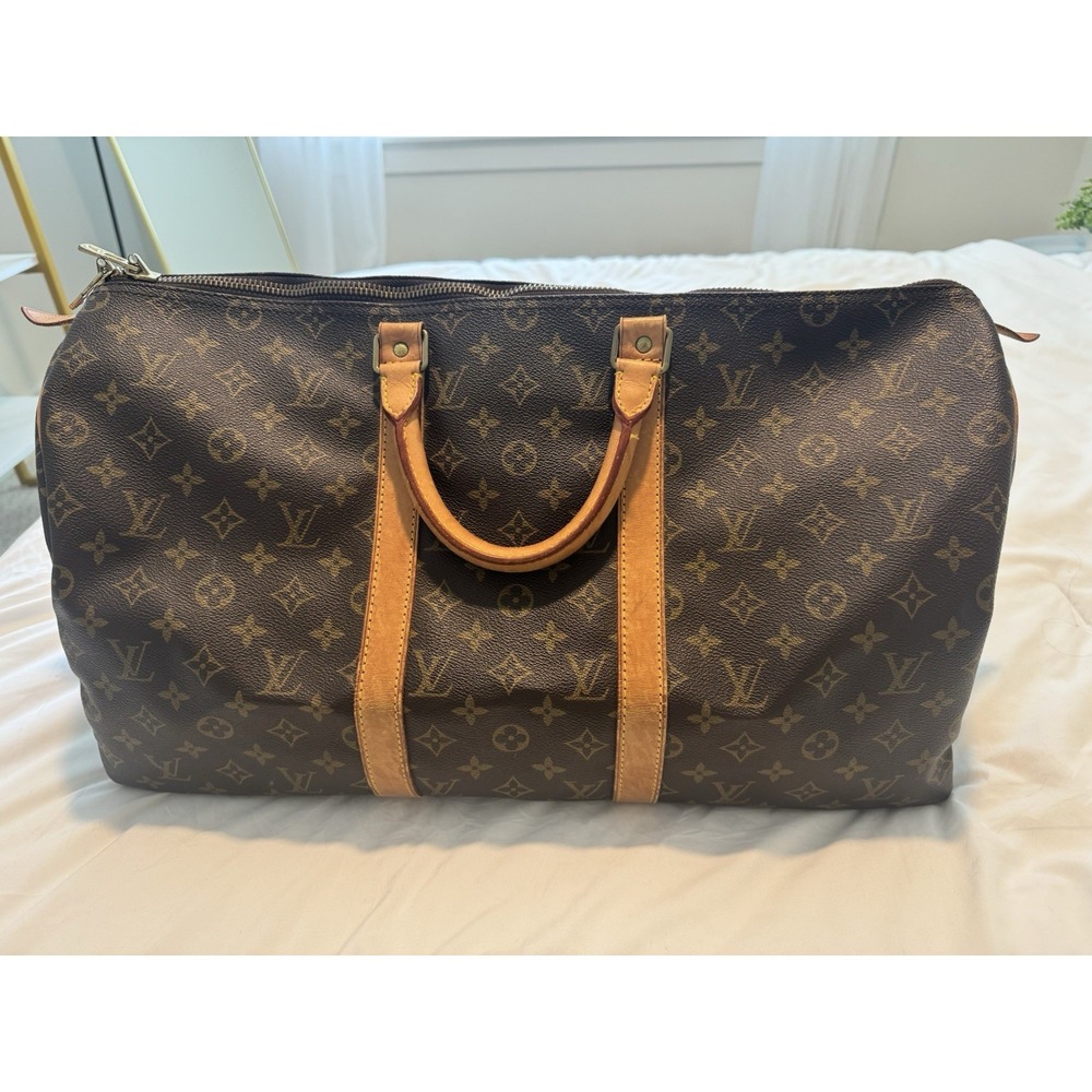 Louis Vuitton Keepall 50 Monogram Canvas Duffel Bag